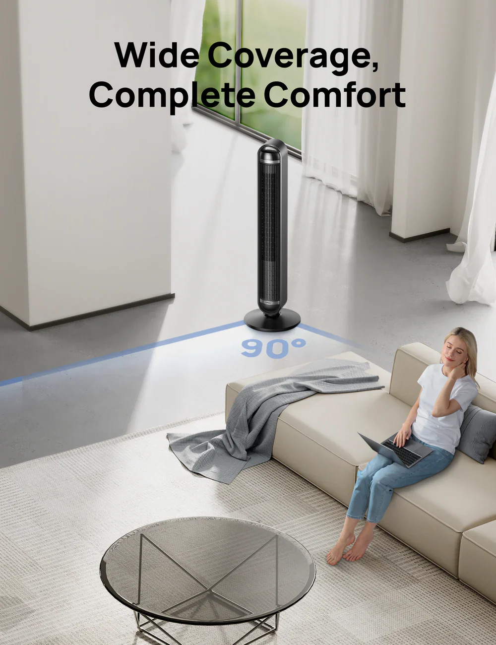 Dreo Smart Tower Fan Cruiser TF611S - Image 4